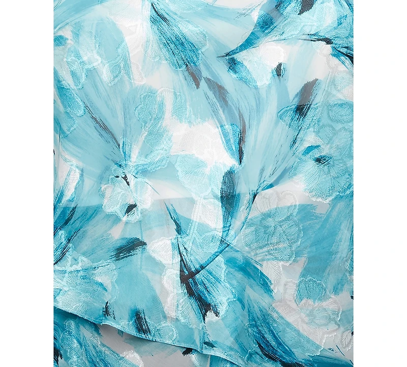 Alex Evenings Plus Printed Burnout Blouse