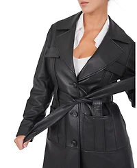 Belle & Bloom Women's Unstoppable Leather Trench