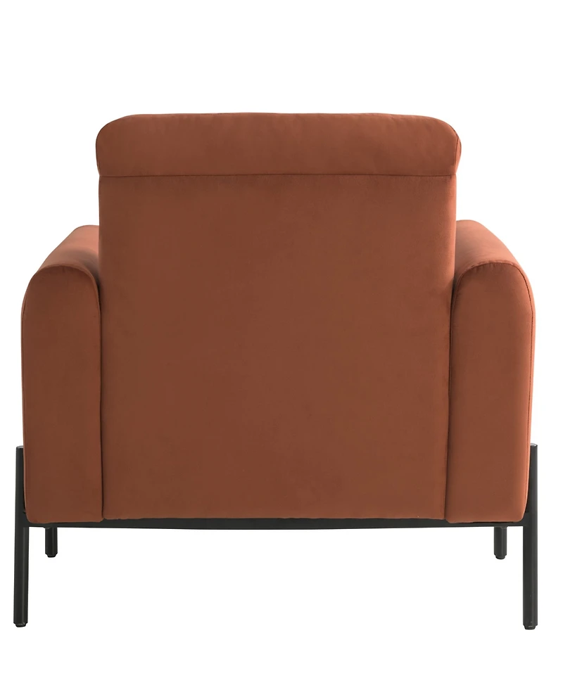 Lifestyle Solutions 35.3" Velvet Kyoto Accent Chair