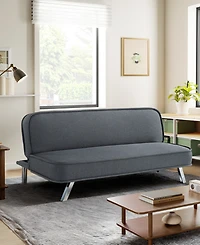 Serta 66.1" Polyester Trinity Convertible Futon