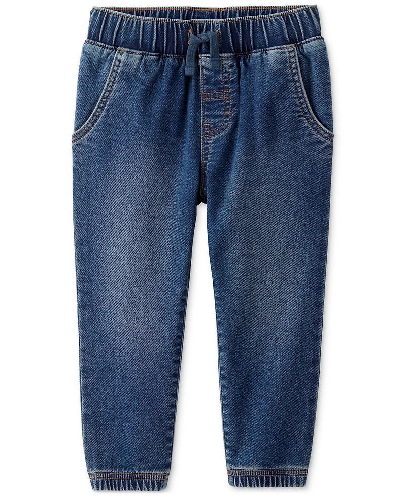Carter's Toddler Boys 2-Pc. Acorn Button-Down Shirt & Pull-On Denim Pants Set