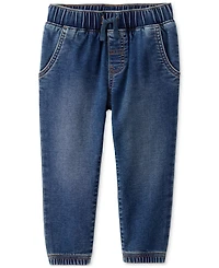 Carter's Toddler Boys 2-Pc. Acorn Button-Down Shirt & Pull-On Denim Pants Set