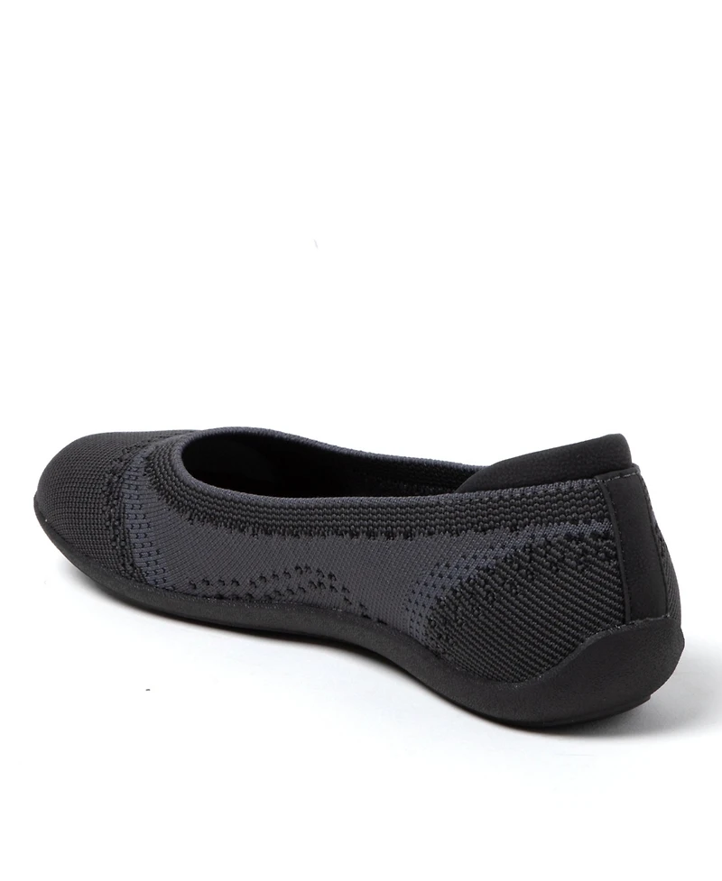 Dearfoams Women's Misty Ballet Flat Lightweight Slip Ons