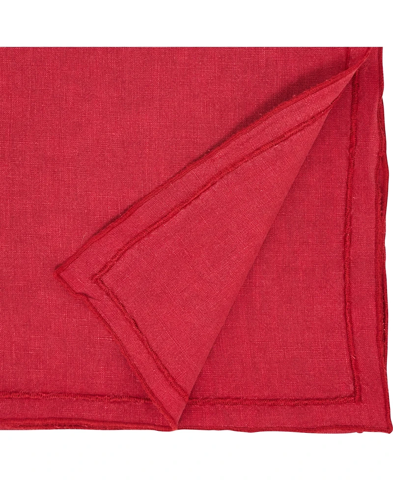 Saro Lifestyle Stonewashed Overlock Edge Table Runner