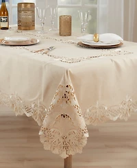 Saro Lifestyle Delicate Embroidery Tablecloth