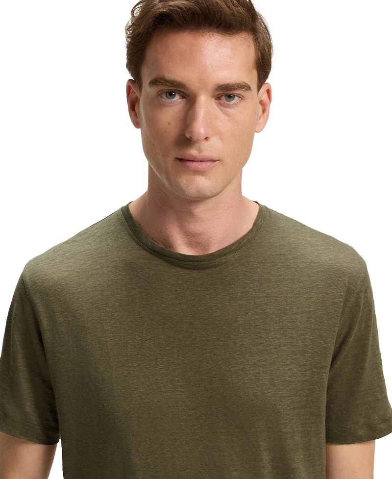Hugo Boss Beckham x Men's Soft Linen Regular-Fit T-Shirt
