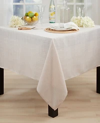 Saro Lifestyle Classic Stitched Plaid Tablecloth, 70" x 70"
