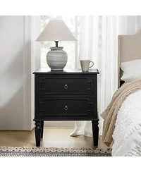 Kim 28"Tall 2-Drawer Nightstand