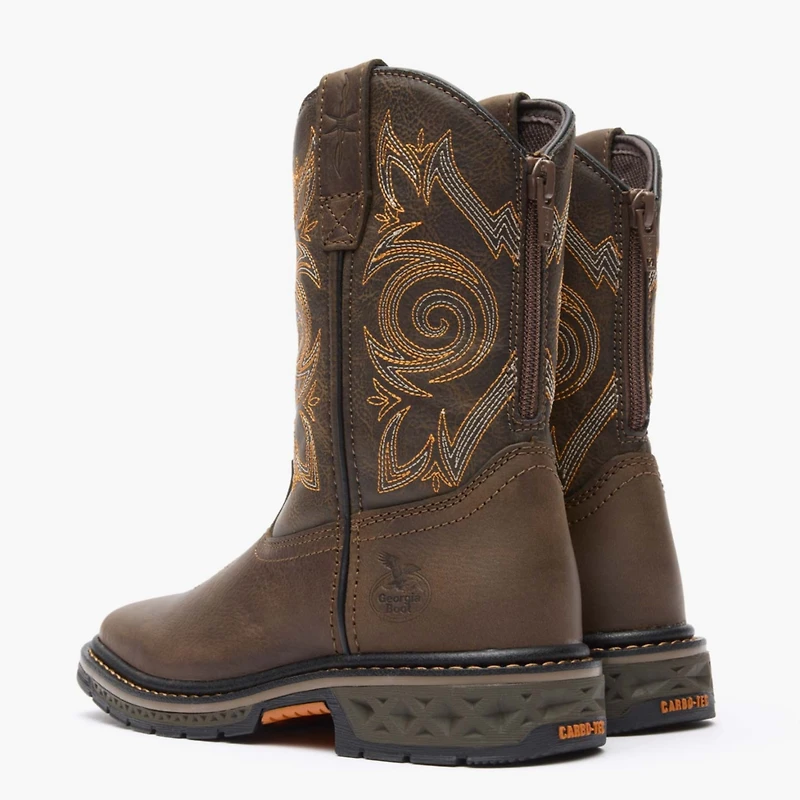 Georgia Boot Kids Carbo-Tec Lt Brown Pull on