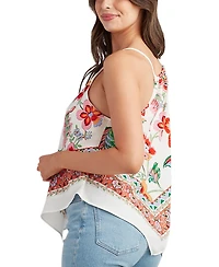Bcx Juniors' Printed Halter-Style Handkerchief Top