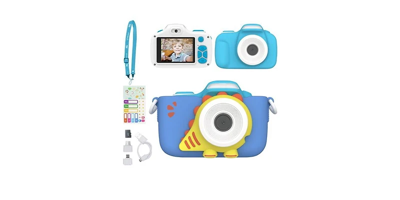 myFirst Camera 3 () Kids Digital Camera, Video Camera for Toddlers, 16MP 1080HD Video, MicroSD Card, Selfie & Macro Lens