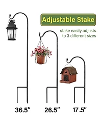 Sorbus Set of 10 Shepherds Hooks for Outdoor