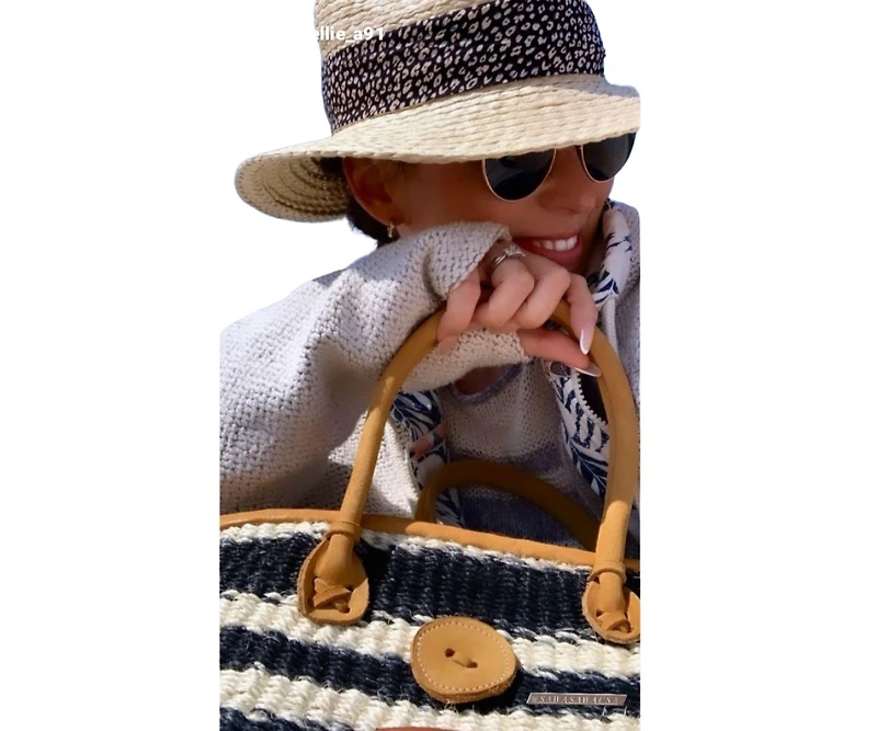 Balance Art Handmade Sisal Straw Basket Tote Bag