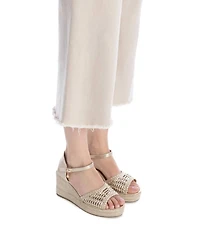 Women's Raffia Wedge Sandals By Xti