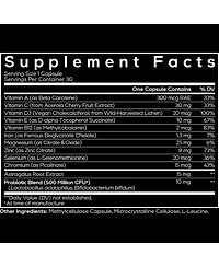 Codeage Men's Multivitamin - Daily Vitamins For Men with Vitamin A, C, D3, E, B12, Magnesium, Zinc, Iron, Chromium, Probiotics, Astragalus & More