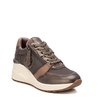 Carmela Leather Collection Women's Wedge Sneakers By Xti
