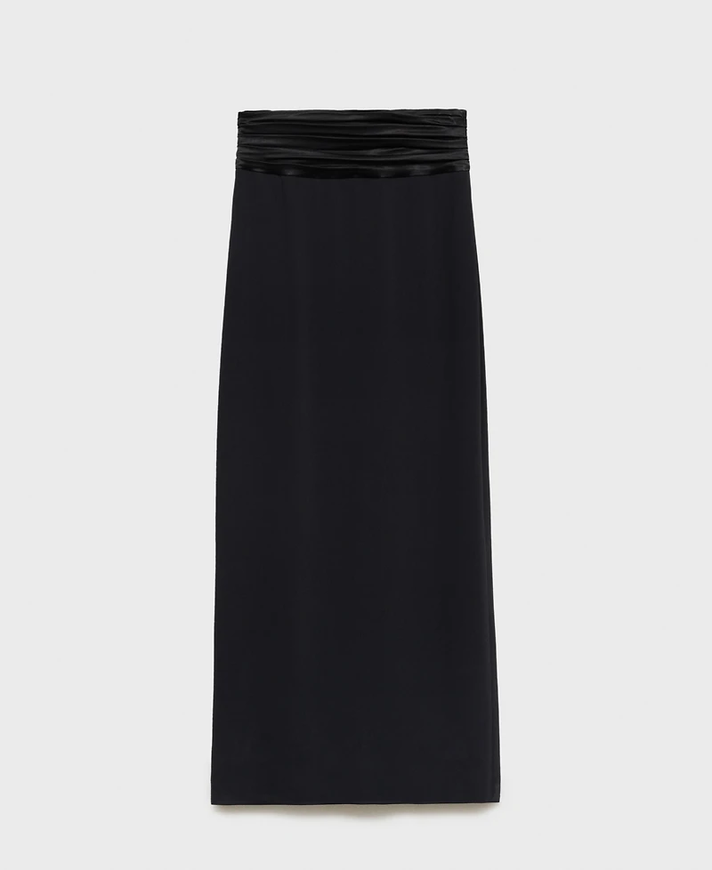 Mango Women's Draped-Waist Straight Skirts