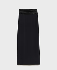 Mango Women's Draped-Waist Straight Skirts