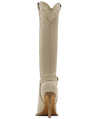 Steve Madden Women's Kyndall Knee-High Embellished Stiletto Western Boots