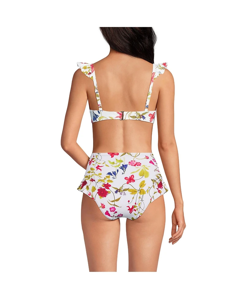 Lands' End Women's Balconnette Underwire Bikini Top