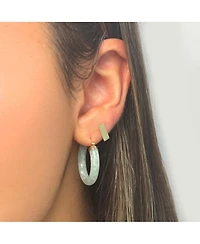 The Lovery Jade Hoop Earrings millimeters
