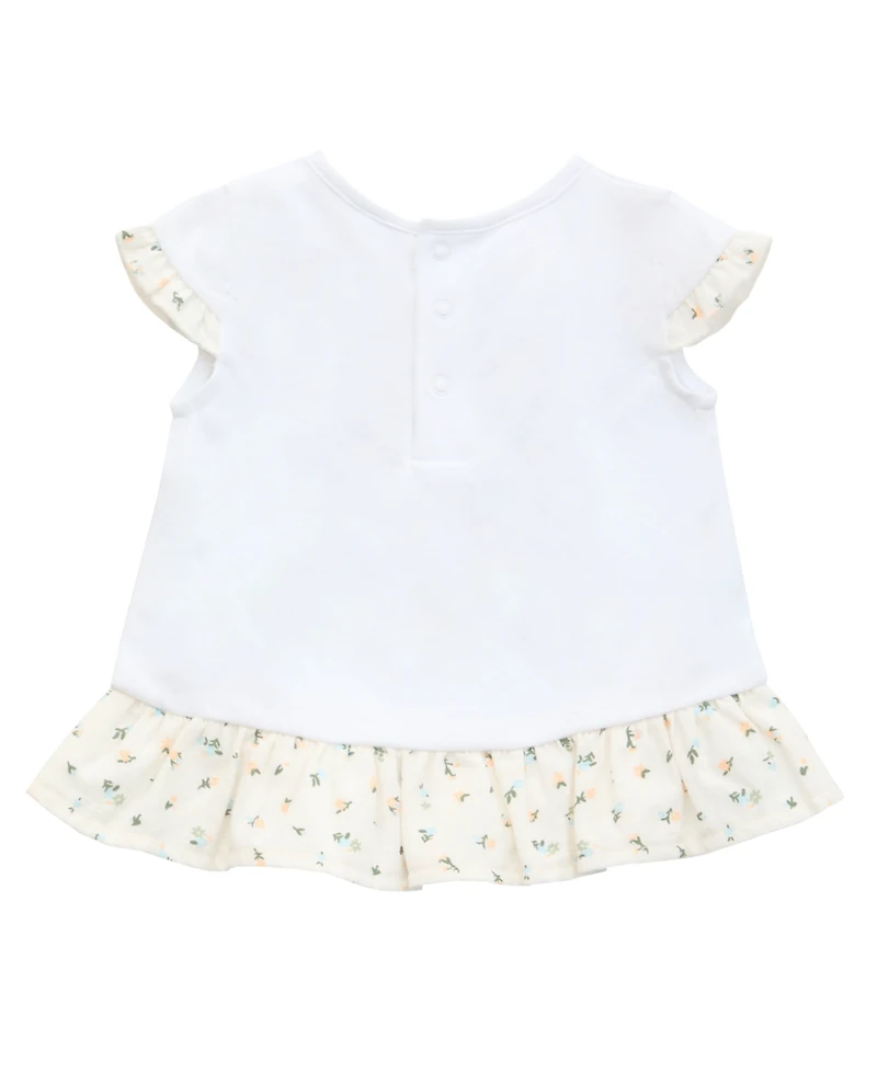 Guess Baby Girls 3-Piece Short Sleeve T-Shirt, Shorts, and Bucket Hat Set