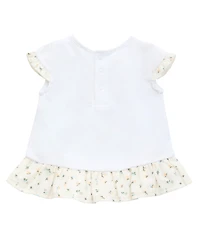 Guess Baby Girls 3-Piece Short Sleeve T-Shirt, Shorts, and Bucket Hat Set
