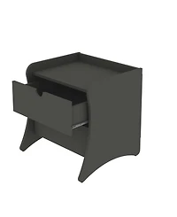 Manhattan Comfort Coney 19.68" Mid-Century Modern 2-Drawer Nightstand