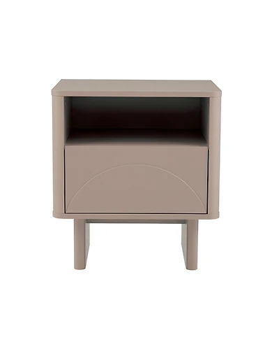 Manhattan Comfort Ella 19.7" Modern 2-Full Extension Drawer Nightstand