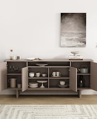 Manhattan Comfort Ella 70.9" Modern 9-Shelf Sideboard