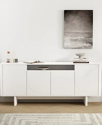 Manhattan Comfort Ella 70.9" Modern 9-Shelf Sideboard