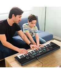 61 Keys Kids Piano Keyboard with Carry Bag Microphone Sheet Stand Power Supply