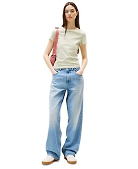 Tommy Jeans Women's Slim-Fit Essential Logo Graphic T-Shirt