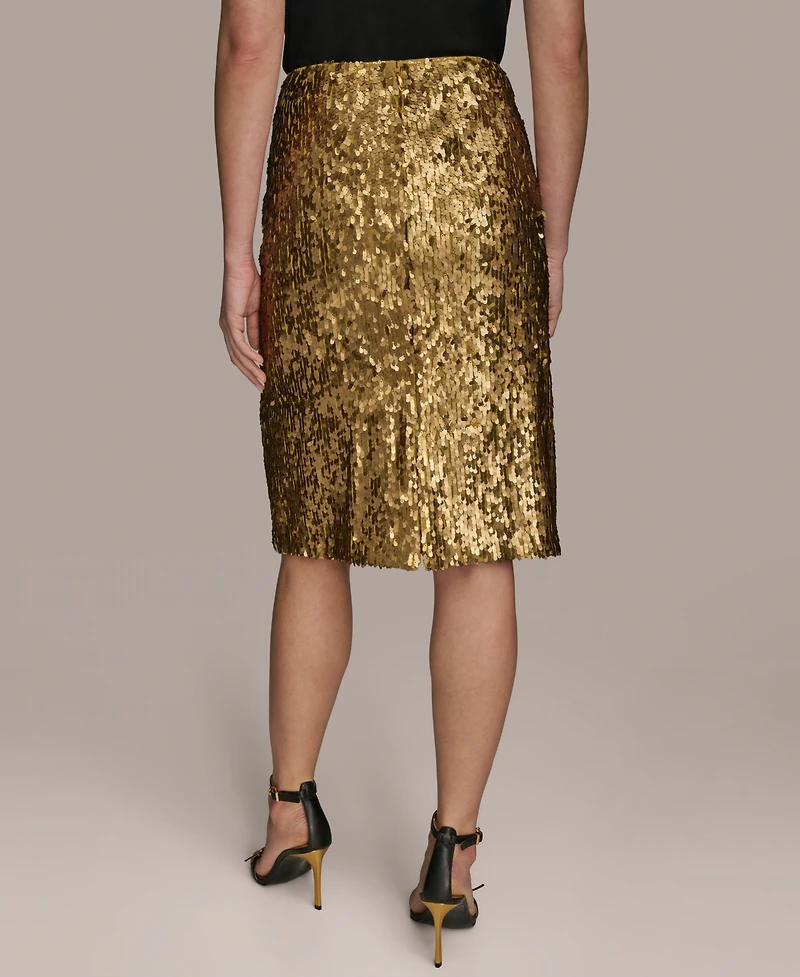 Donna Karan New York Women's Sequin Embellished Pencil Skirt