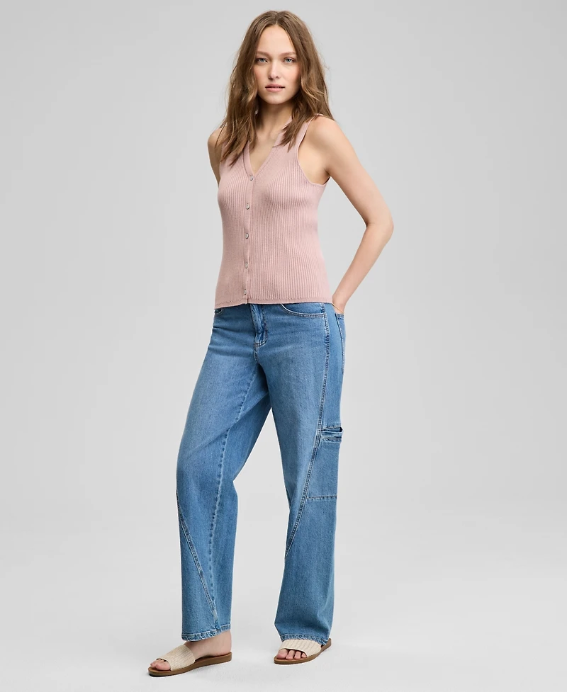 And Now This Women's Ribbed Sweater Vest, Exclusively at Macy's