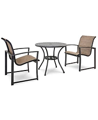 Wythburn Mix and Match 32" Round Cast Aluminum Outdoor Bistro Table, Created for Macy's
