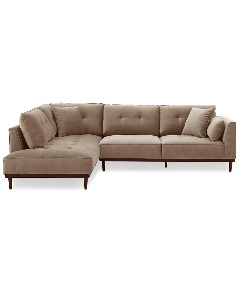 Hazelynn 2-Pc. Fabric Sectional, Exclusively at Macys