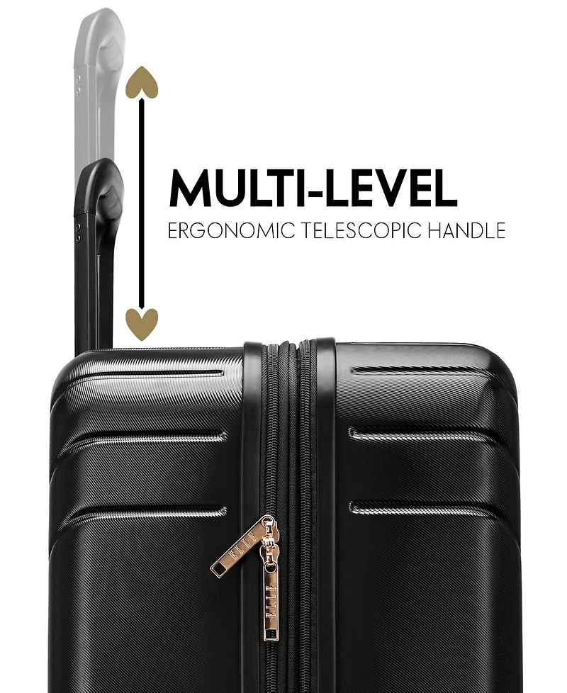 Elle Louvre 2-Piece Expandable Retro Spinner Luggage Set