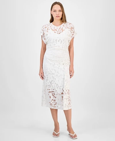Boss Orange Women's Floral Lace Midi Dress