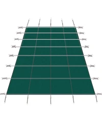 Inground Safety Pool Cover, 18x36ft, Solid, Triple Stitched, Hardware Included