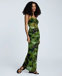 Kenneth Cole Women's Ruched Bodycon Maxi Dress