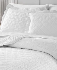 Charter Club Bailey Scallop 3-Pc. Quilt Set, King, Exclusively at Macy's