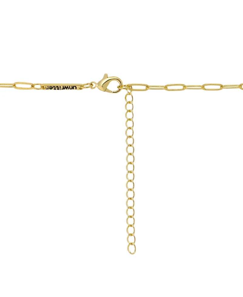 Unwritten Crystal Cross Charm Necklace