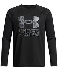 Under Armour Big Boys Tech Hybrid Print Fill Long Sleeves T-shirt