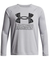Under Armour Big Boys Tech Hybrid Print Fill Long Sleeves T-shirt