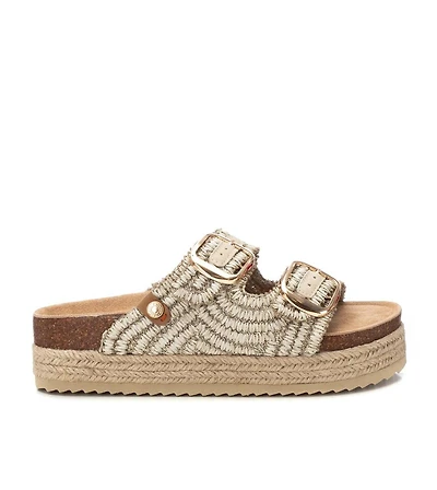Women's Footbed Jute Wrapped Platform Sandals By Xti
