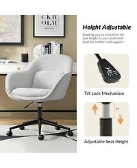 Jose Office Chair Durable Metal Base with Rolling Casters