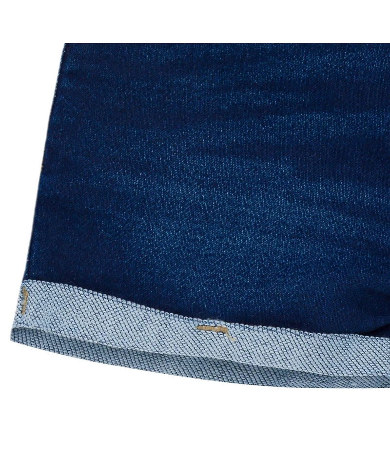 Gerber Toddler Gender Neutral Cuffed Denim Shorts, Light Wash