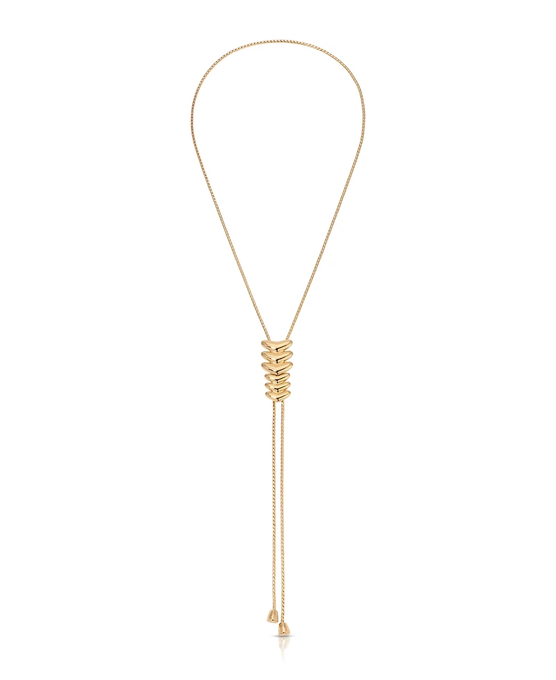 Ettika Metal Moderna Bolo Necklace