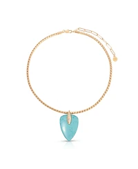 Ettika Turquoise Solstice Pendant Choker Necklace